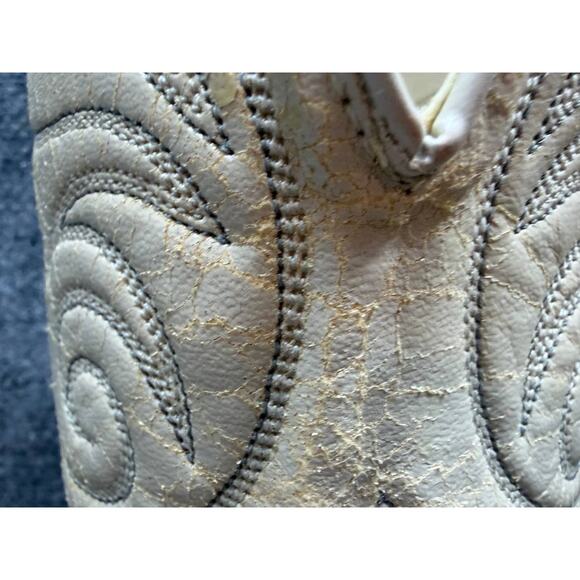 Vintage Leather Western Cowboy Boots Snake Print Men US 8 D USA main image 9